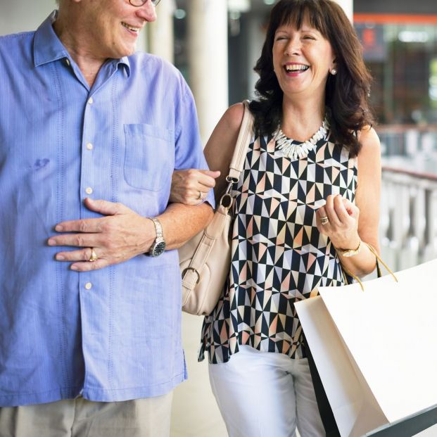 Pareja de compras