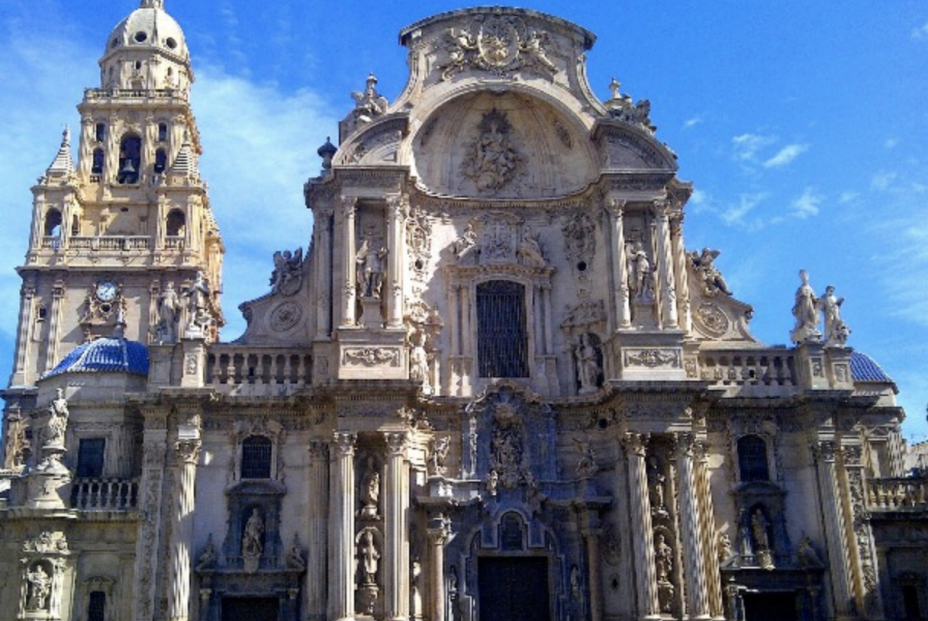 Fachada de la Catedral de Santa María. Murcia