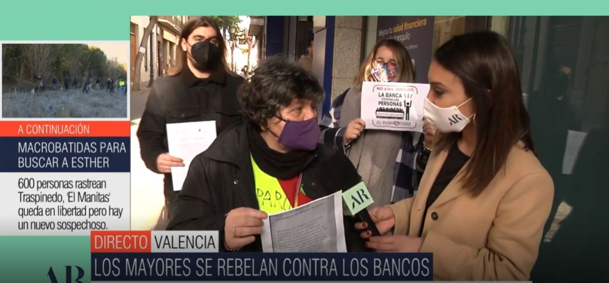 Amparo y su denuncia contra el BBVA: "No tenemos que consentir que nos maltraten de esta manera"