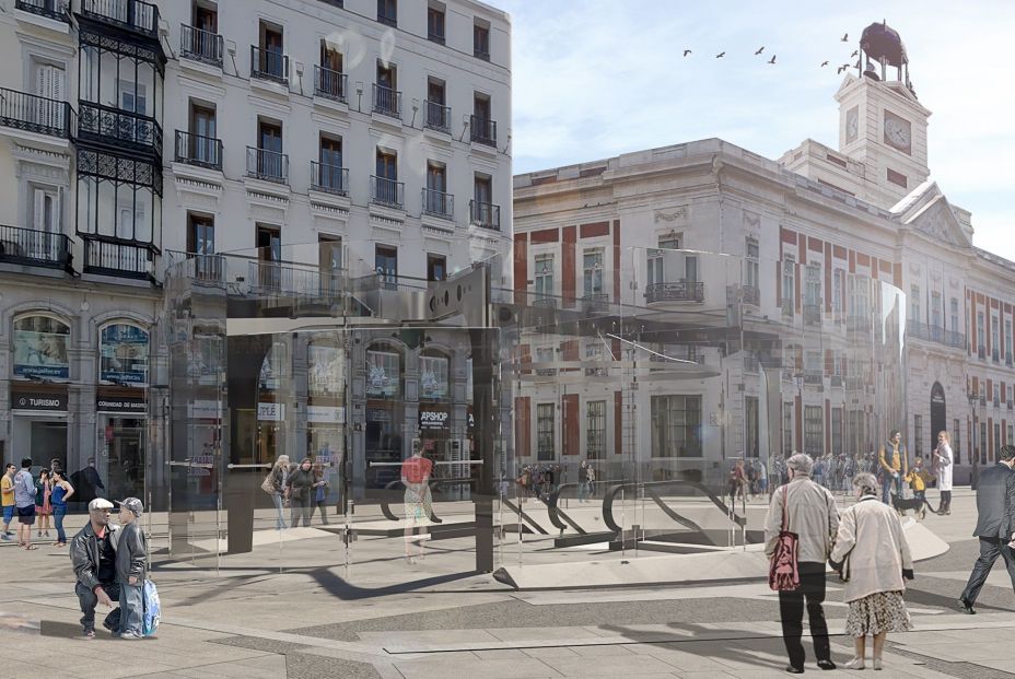 El motivo por el que el Ayuntamiento de Madrid retirará la 'ballena' de la Puerta del Sol. Foto: Europa Press