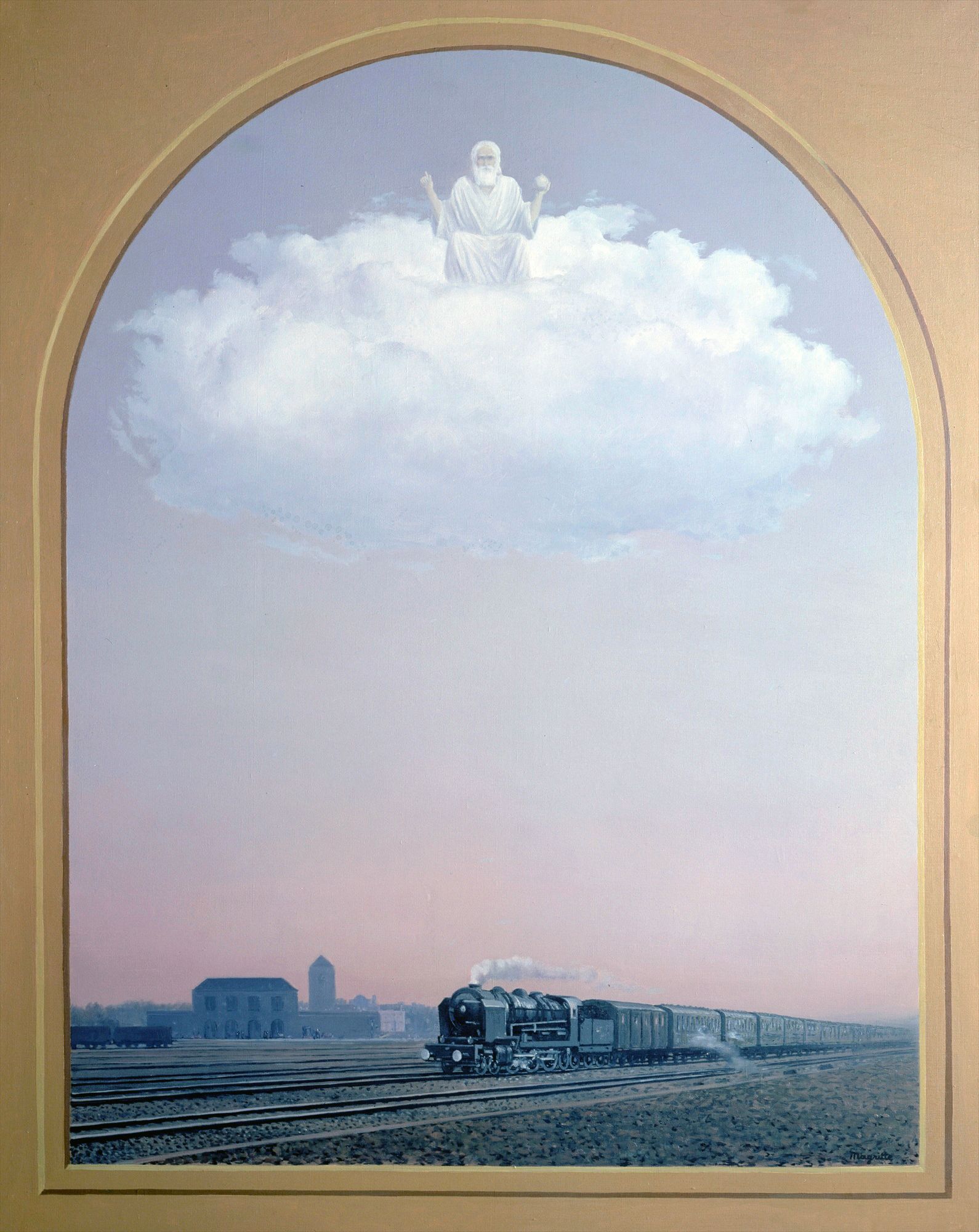 Imagen arquetípica del mayor en una obra de Magritte