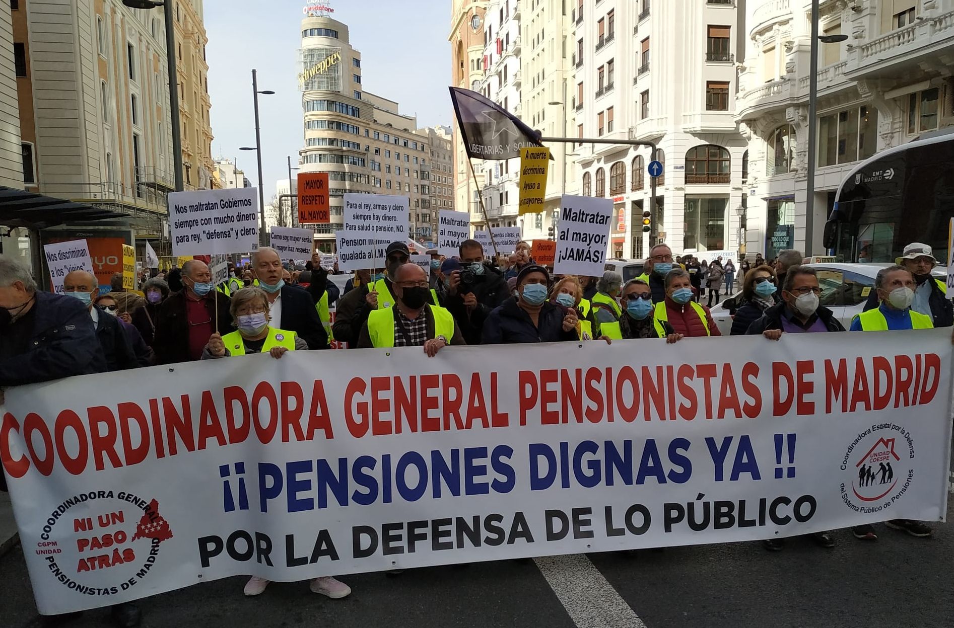 El 12-F ha reforzado la lucha por la dignidad de las pensiones