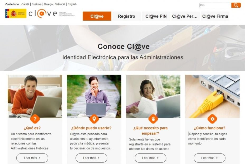 El Gobierno prepara mejoras en el sistema Cl@ve y un nuevo modelo de identidad digital. Foto: Europa press