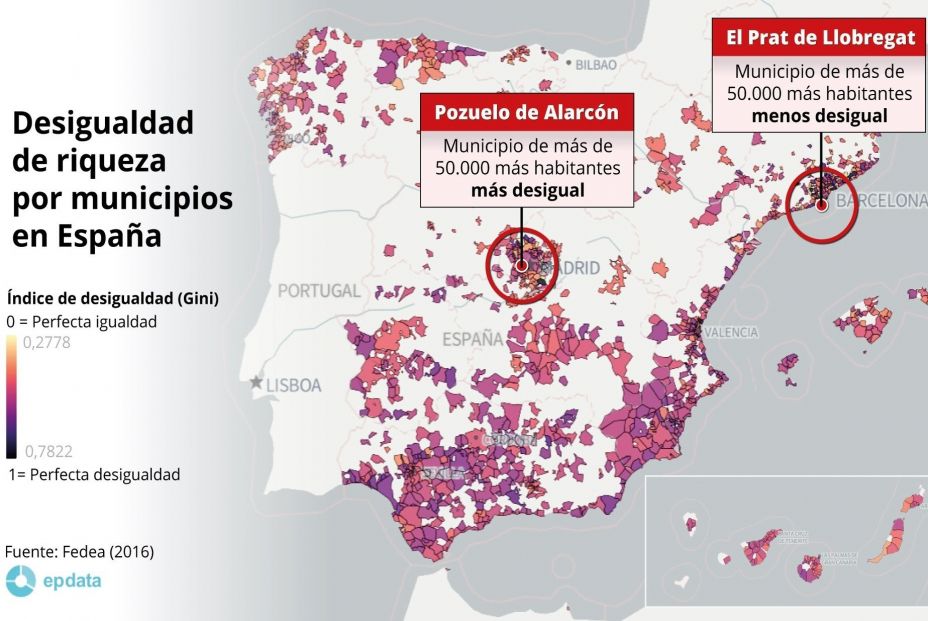 EuropaPress desigualdad riqueza municipios