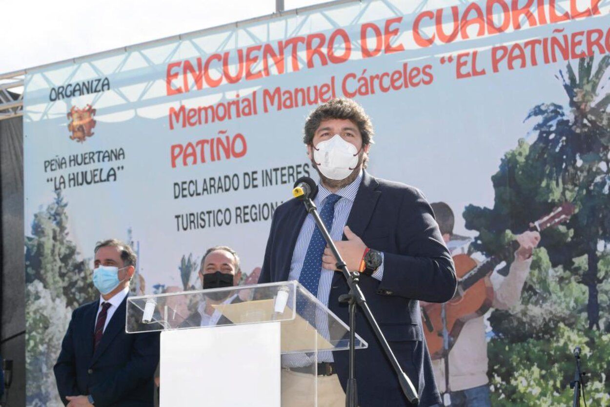 López Miras participa en el Encuentro de Cuadrillas de Patiño, con la gastronomía como protagonista