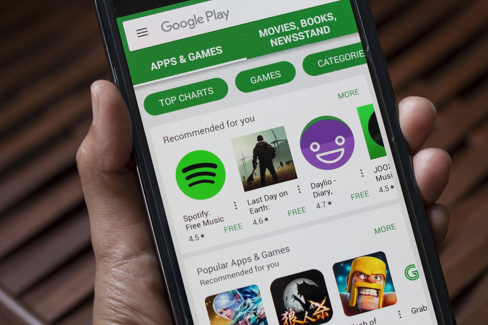 Aviso de Google Play para desinstalar aplicaciones