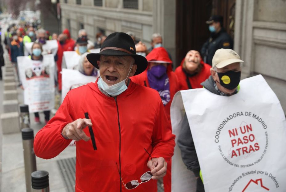 pensionistas protestan en madrid