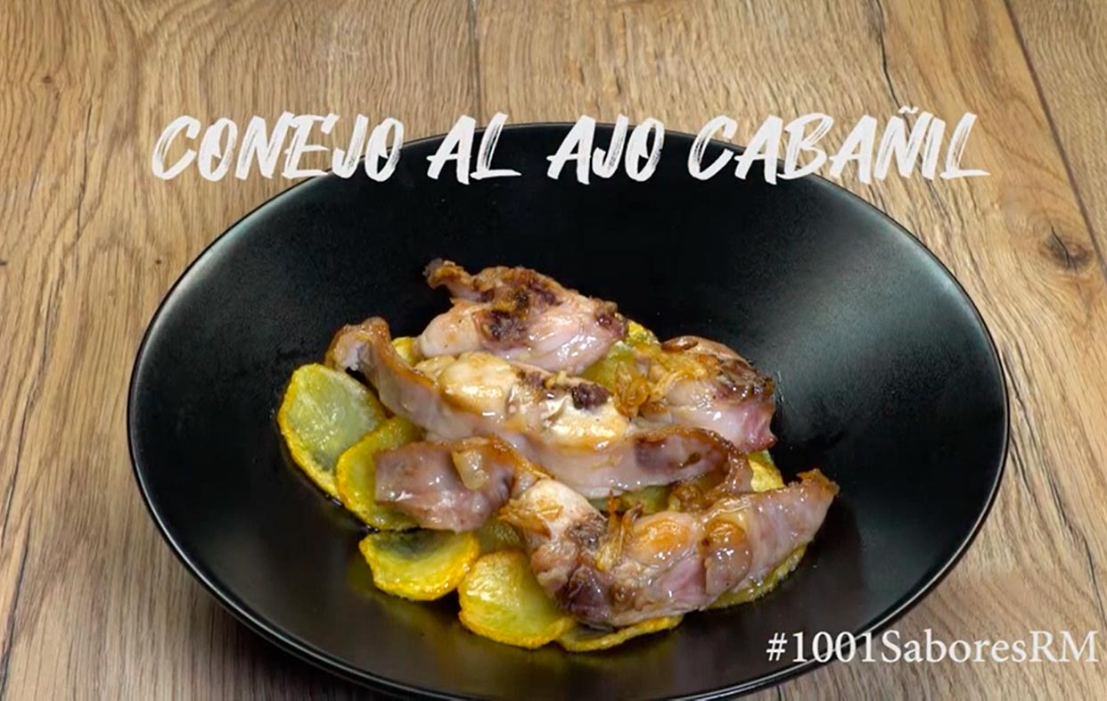 Receta de conejo al ajo cabañil. Foto: Murcia turística