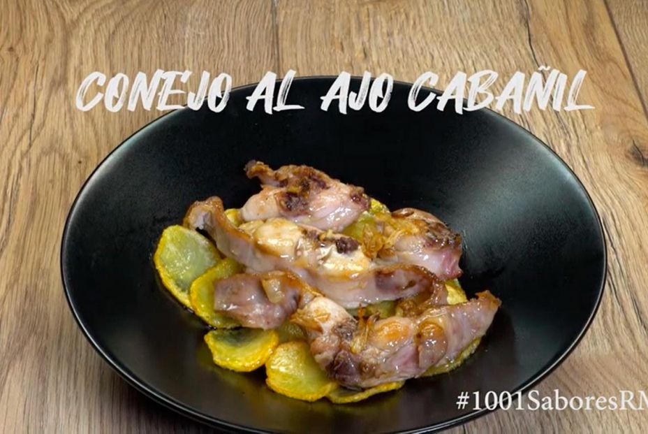 Receta de conejo al ajo cabañil. Foto: Murcia turística