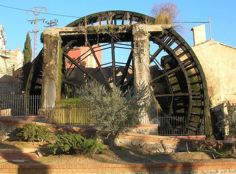 Noria grande de Abarán. Foto: Wikipedia Noria grande de Abarán. Foto: Wikipedia