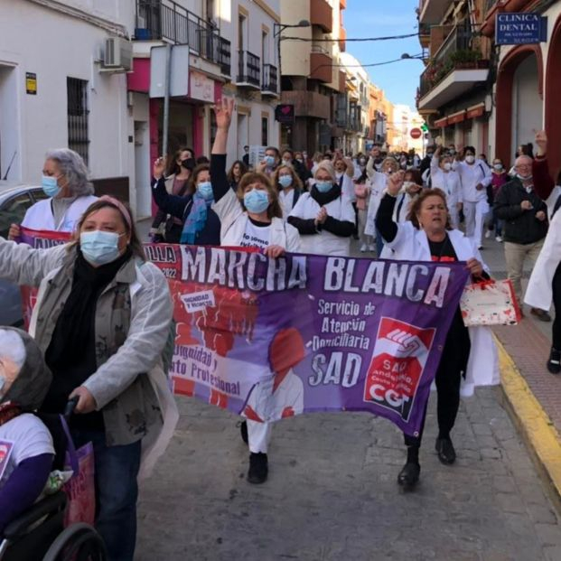 La Marcha Blanca del SAD finaliza su recorrido este viernes tras recorrer Andalucía en 14 etapas